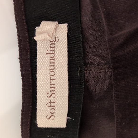 Soft Surroundings Pull On Relaxed Straight Corduroy Pants Color Burnt Hi… - Picture 6 of 11
